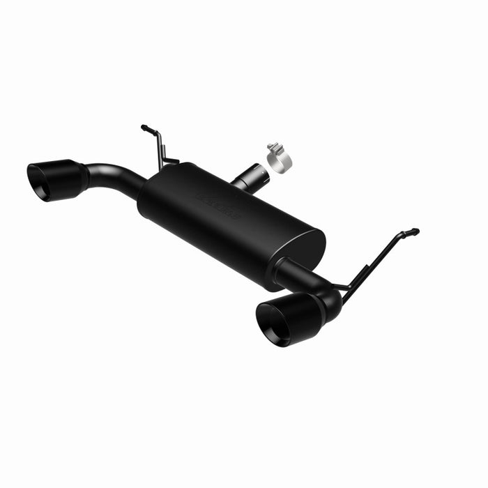 MagnaFlow 07-17 compatible with Jeep Wrangler JK 3.8/3.6L Dual Split Rear Exit Black Axle-Back Exhaust 15160