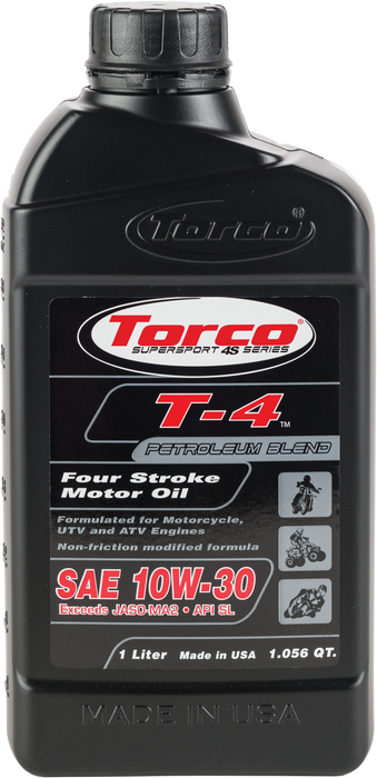 Torco T-4 Four-Stroke Motor Oil (10W-30)