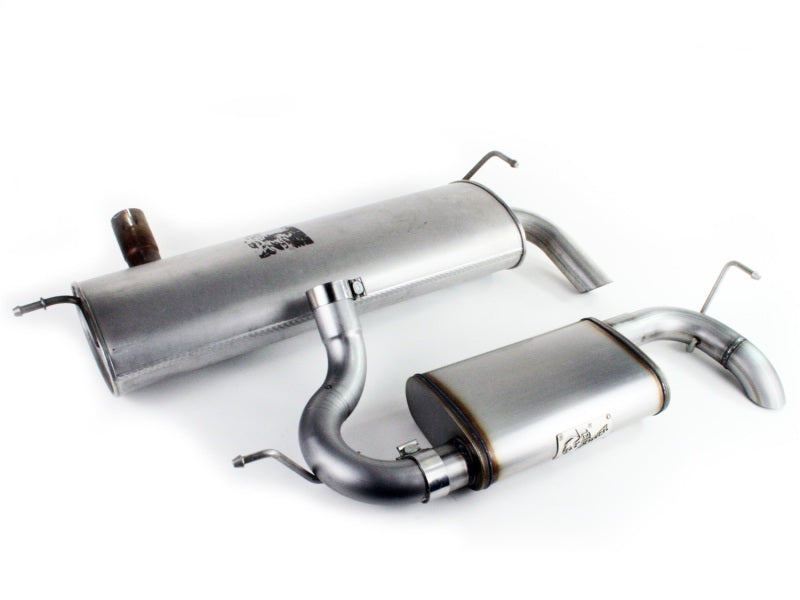 aFe MACHForce XP 07-17 compatible with Jeep Wrangler V6-3.6/3.8L 409 SS 2.5in Axle-Back Exhaust 49-46219