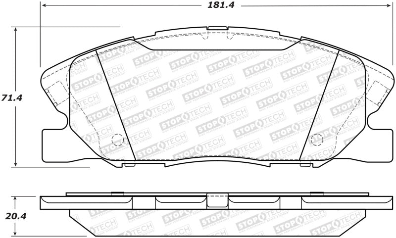 StopTech Street Brake Pads Rear 308.1767