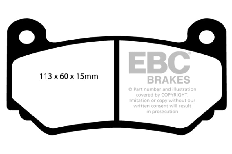 EBC AP Racing Caliper CP7600 Bluestuff NDX Front Brake Pads DP51377NDX