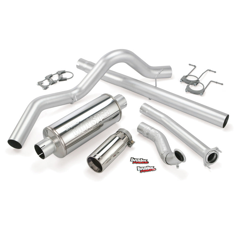 Banks Power 94-97 Ford 7.3L CCLB Monster Exhaust System SS Single Exhaust w/ Chrome Tip 46299