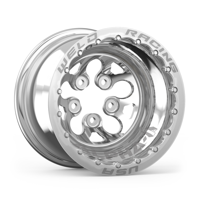 Weld Alpha-1 15x12 / 5x4.75 BP / 3in. BS Polished Wheel Polished Double Beadlock MT 83P-512276MP