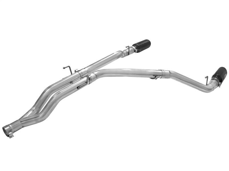 aFe MACHForce XP DPF-Back Exhaust 3in SS w/ 5in Black Tips 2014 Compatible with Dodge Ram 1500 V6 3.0L EcoDiesel 49-42045-B