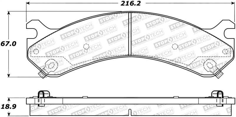 StopTech Street Brake Pads 308.0909