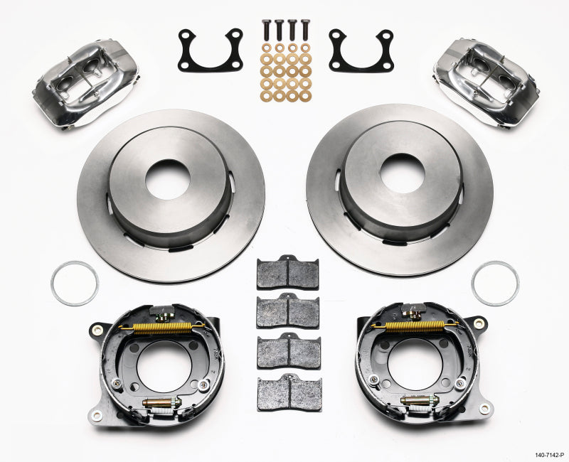 Wilwood Forged Dynalite P/S Park Brake Kit Polished Big Ford 2.36in Offset Currie Blank 140-7142-P