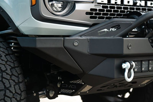 DV8 Offroad 2021+ Ford Bronco Modular Front Bumper Winch Capable w/ Auxiliary Light Mounts FBBR-02