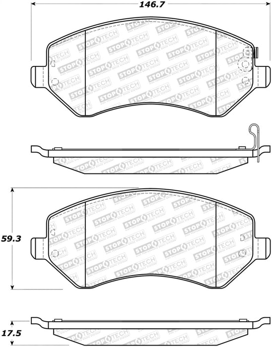 StopTech Street Brake Pads 308.0856