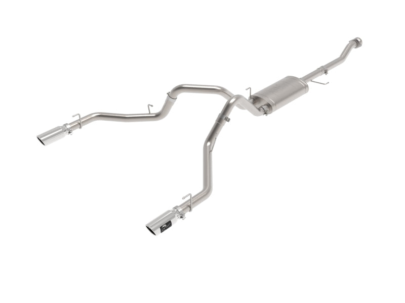 aFe Vulcan 3in 304 SS Cat-Back Exhaust 2021 Ford F-150 V6 2.7L/3.5L (tt)/V8 5.0L w/ Polished Tips 49-33127-P