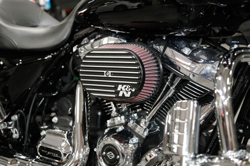 K&N Street Metal Intake System for 02-06 Harley Davidson Road King F/I 88cl Side Draft Dyna/Softail RK-3953