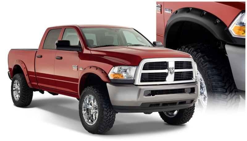 Bushwacker 10-18 Compatible with Dodge Ram 2500 Fleetside Pocket Style Flares 4pc 76.3/98.3in Bed Black 50919-02