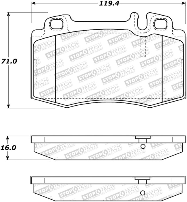 StopTech Sport Performance 03-06 Mercedes CLK500 Front Brake Pads 309.08471