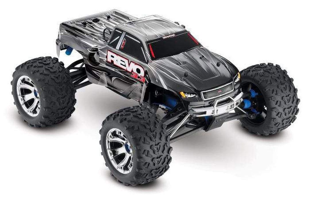 Traxxas Revo 3.3: 4Wd Powered Monster Truck (1/10 Scale), Silver 53097-3-SLVR