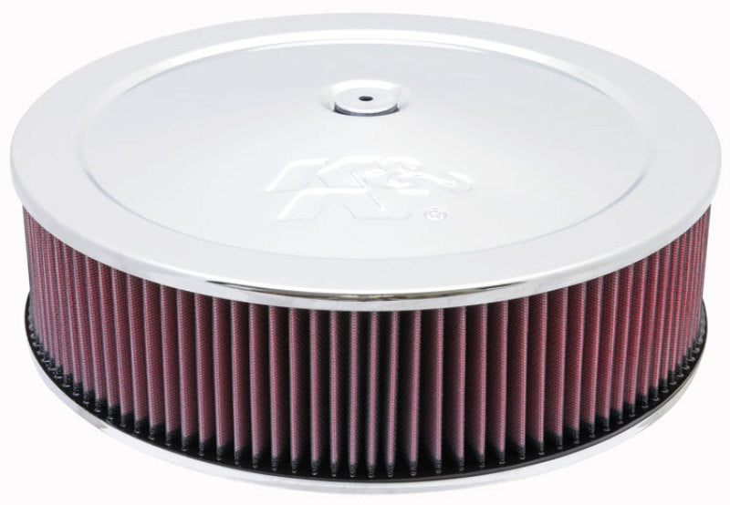 K&N Round Air Filter Assembly 14in. ID / 4..12in. Height / 5.125in. Neck Flange / 7/8in. Drop Ba 60-1440