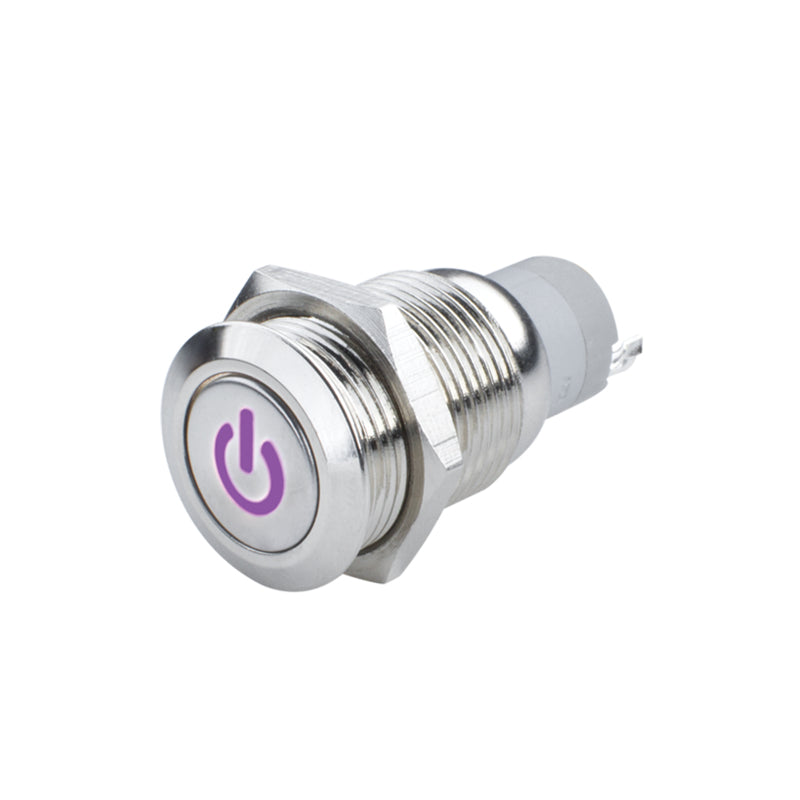 Oracle Pre-Wired Power Symbol On/Off Flush Mount LED Switch UV/Purple SEE WARRANTY 2009-007