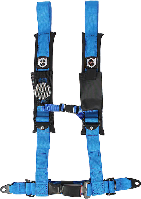 Pro Armor A16UH349BU Auto Style Lap Belt Blue 4 Point Harness 2 Inch Straps, Passenger Side