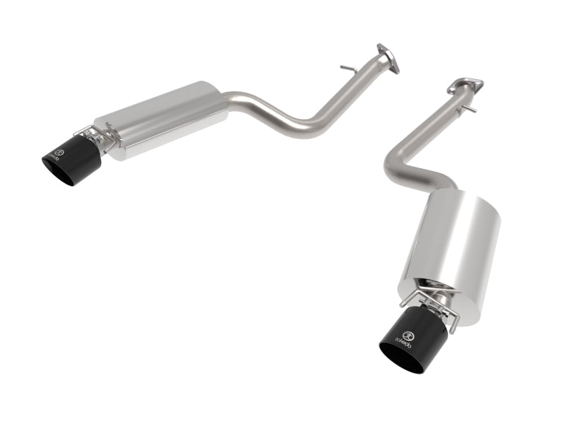 aFe Takeda 14-22 Lexus IS350 V6 2.5in. 304 Stainless Steel Axle-Back Exhaust System w/ Black Tip 49-36060-B