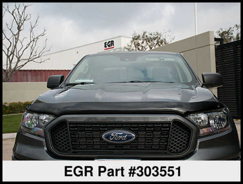 EGR 2019+ Ford Ranger XL/XLT Superguard Hood Guard Dark Smoke (303551) 303551