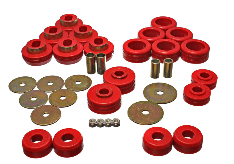 Energy Suspension 92-97 GM Denali XL/Blazer/Yukon XL 4WD Red Body Mount Set 3.4118R