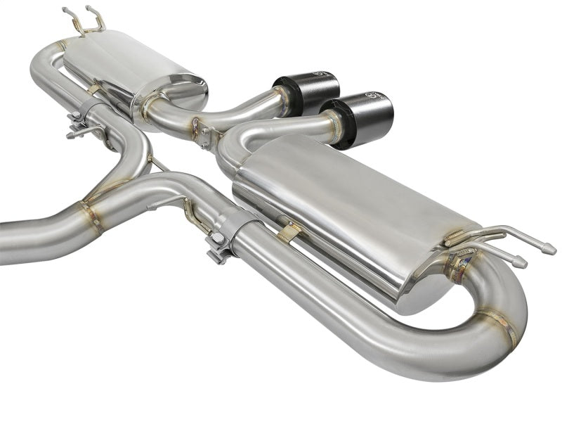 aFe Takeda 3in 304 SS Cat-Back Exhaust w/ Dual Center Black Tips 17+ Honda Civic Si (2dr) I4 1.5L 49-36618-B