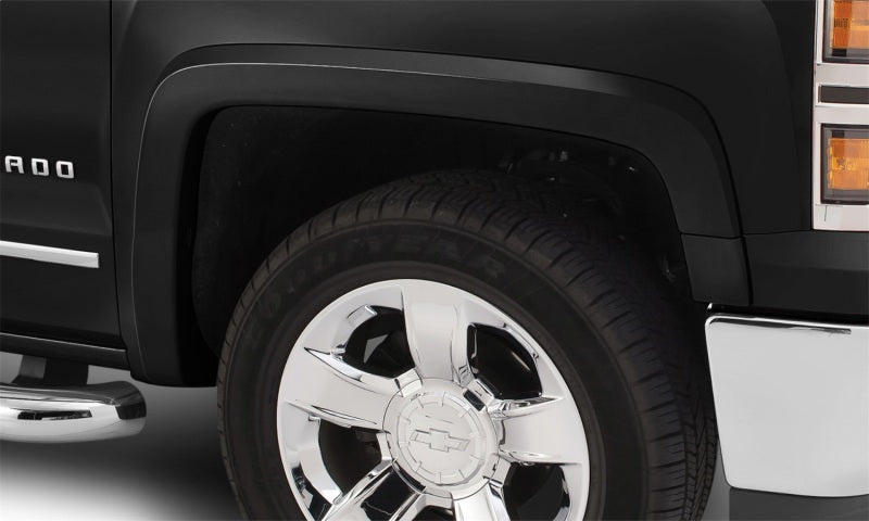 Bushwacker 16-18 Chevy Silverado 1500 Fleetside OE Style Flares 4 pc 69.3/78.8/97.8in Bed Black 40956-34