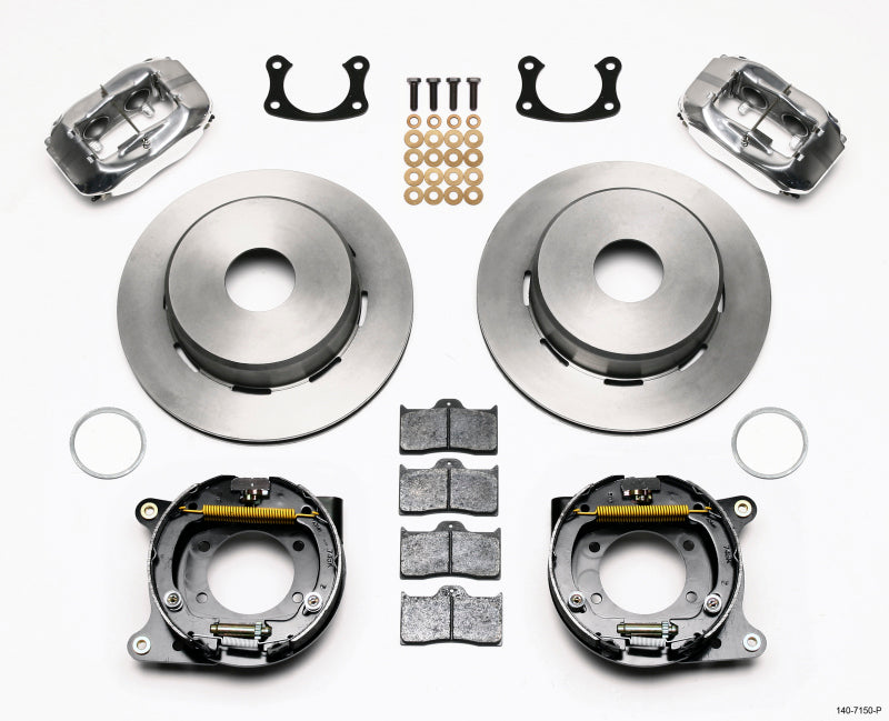 Wilwood Forged Dynalite P/S Park Brake Kit Polished Big Ford New 2.50in Offset Currie Blank 140-7150-P