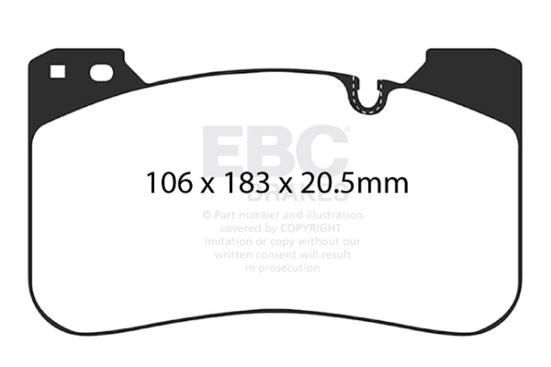 EBC Racing 2018+ BMW M5 (F90) RP-1 Race Front Brake Pads DP82331RP1