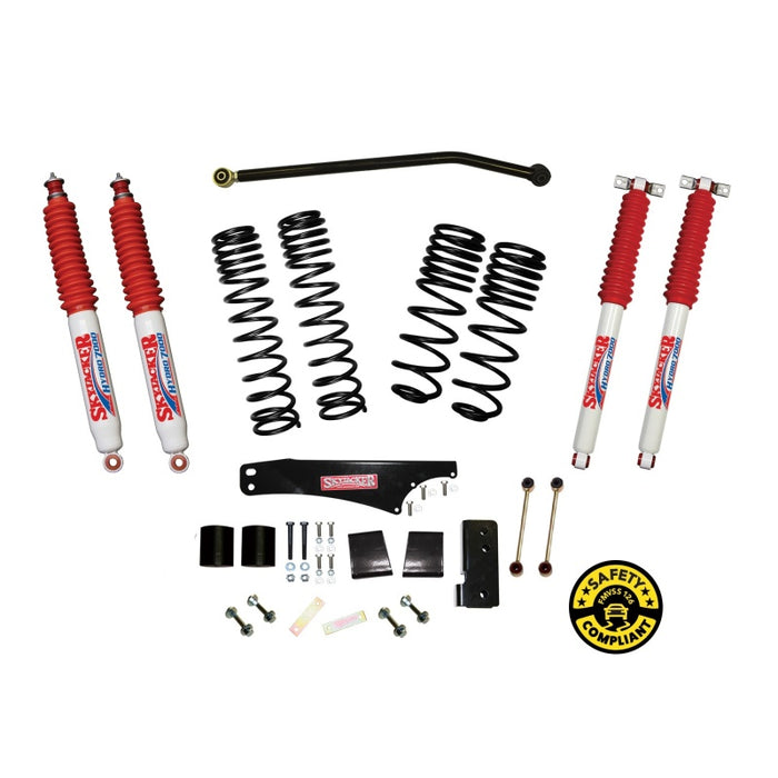 Skyjacker 07-18 compatible with Jeep Wrangler JK 2 Door 2WD/4WD Long Travel 3.5in-4in Lift Kit w/Hydro 7000 Shocks JK35BPHLT