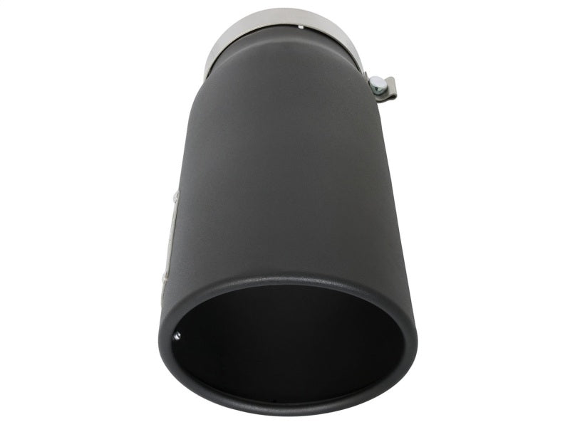 aFe Power MACH Force-Xp 5in In x 6in Out x 15in L Bolt-On 409 SS Exhaust Tip Black 49T50601-B15