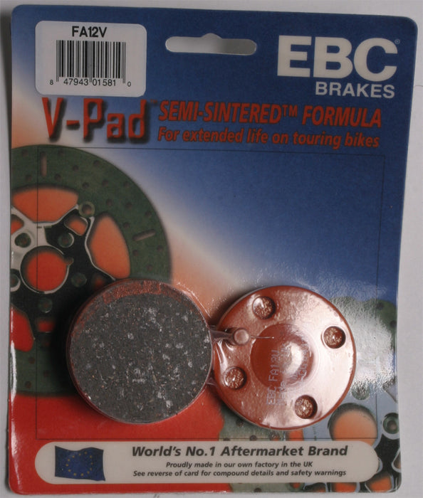 EBC Brakes FA12V Semi Sintered Disc Brake Pad