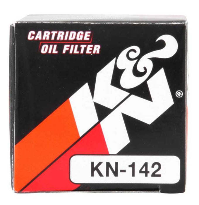 K&N Motorcycle Oil Filter: High Performance, Premium, Designed to be used with Synthetic or Conventional Oils: Fits Select Yamaha Vehicles, KN-142