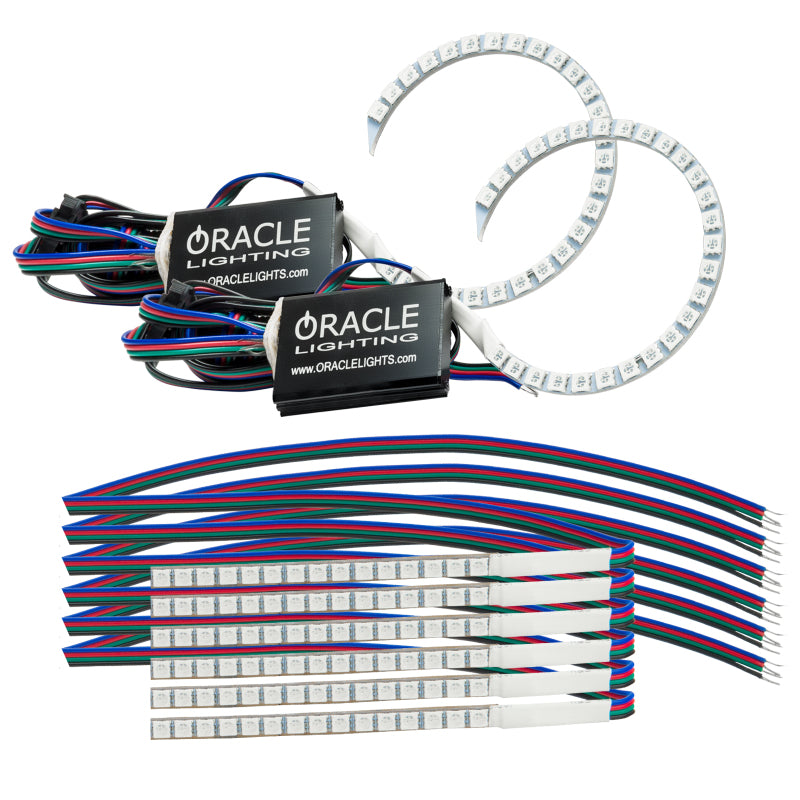 Oracle 18-21 Fits Ford Mustang DRL Upgrade W/ Halo Kit Colorshift W/O Controller See Warranty 1348-334