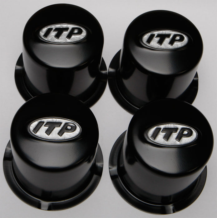 Itp Steel 4/110 Black Cap 4 Pack SM130BBX