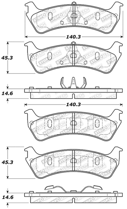 StopTech Street Select Brake Pads 305.0667