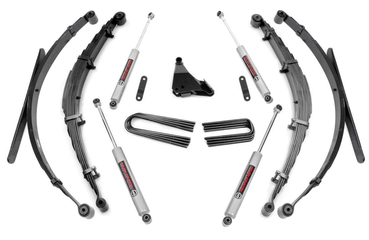 Rough Country 4 Inch Lift Kit Rear Springs Fits Ford F-250/F-350 Super Duty (99-04) 50130
