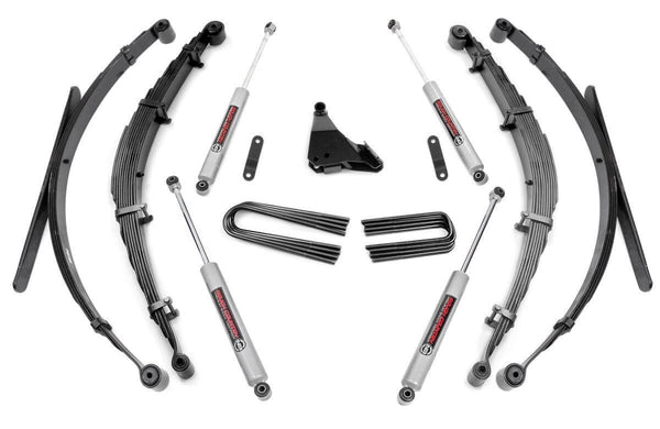 Rough Country 4 Inch Lift Kit Rear Springs Fits Ford F-250/F-350 Super Duty (99-04) 50130