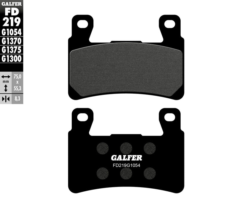 Galfer 03-04 Honda CBR600RR G1054 Semi-Metallic Brake Pads (Black)