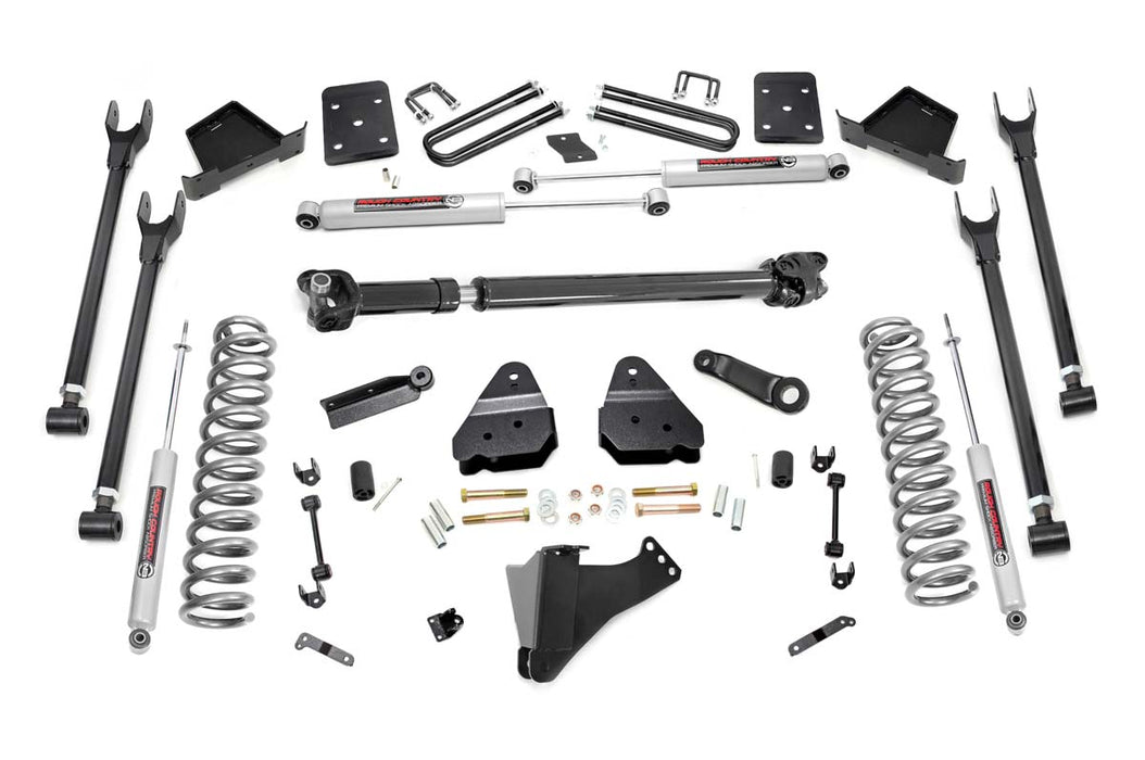 Rough Country 6 Inch Lift Kit Diesel 4 Link Ovld D/S Ford F-250/F-350 Super Duty (17-22) 50821