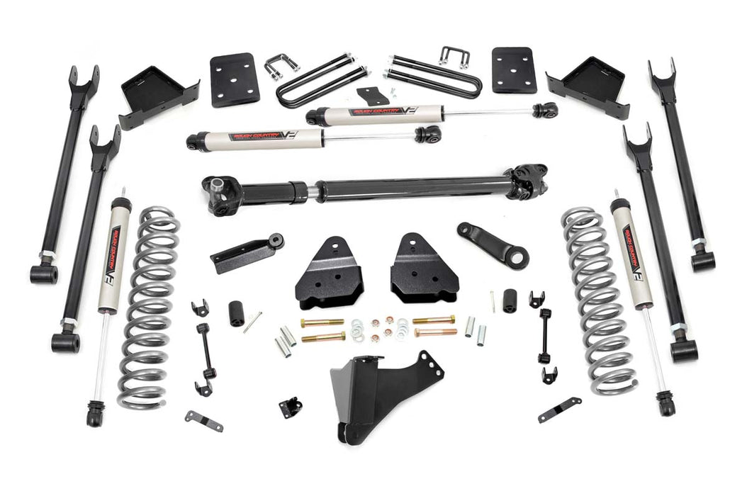 Rough Country 6 Inch Lift Kit Diesel 4 Link D/S V2 Ford F-250/F-350 Super Duty (17-22) 50871