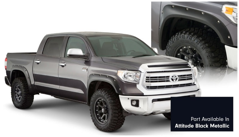 Bushwacker 16-18 Toyota Tundra Fleetside Pocket Style Flares 4pc Midnight Black 30918-43