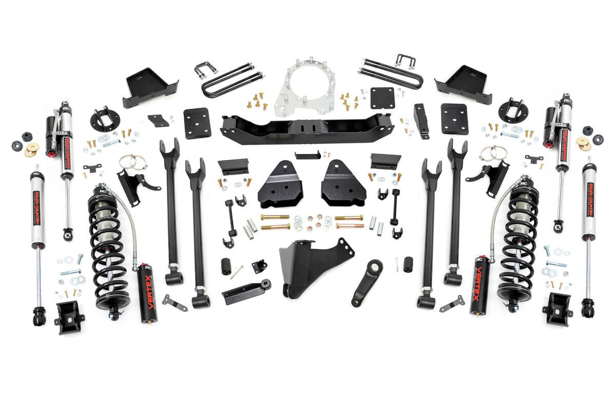 Rough Country 6 Inch Lift Kit Diesel 4 Link Ovld C/O Vertex Fits Ford Super Duty (17-22) 50857