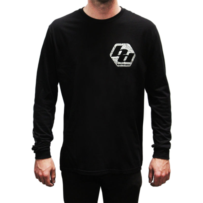 Baja Designs BD Black Mens Long Sleeve Shirt Extra Large 980036