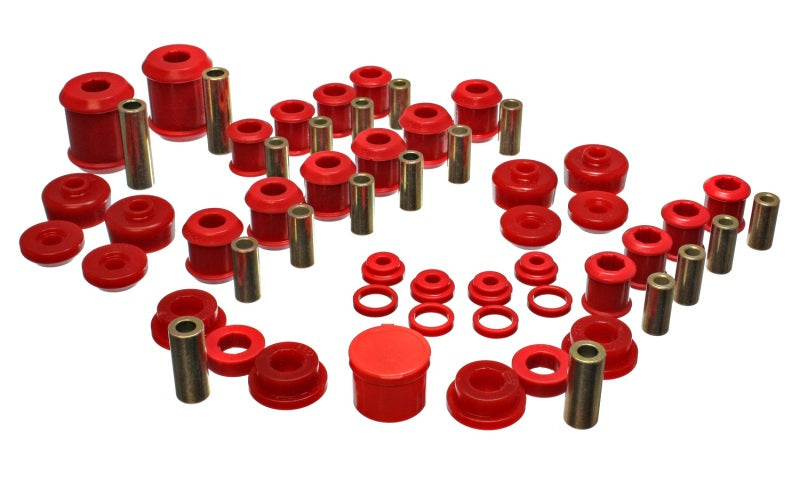 Energy Suspension 95-99 Mitsubishi Eclipse FWD/AWD Red Hyper-flex Master Bushing Set 5.18107R