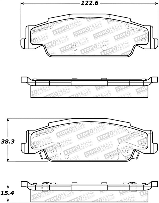 StopTech Street Brake Pads 308.0922