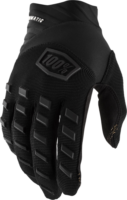 100% Airmatic Gloves Black/Charcoal Lg 10000-00002