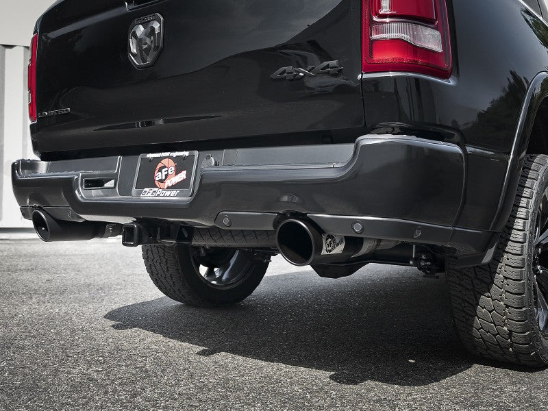 aFe Gemini XV 3in 304 SS Cat-Back Exhaust 19-21 Ram 1500 V8 5.7L Hemi w/ Black Tips 49-32081-B