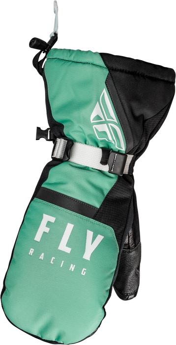 Fly Racing 2023 Snow Cascade Mitten (Black/Mint, Medium)