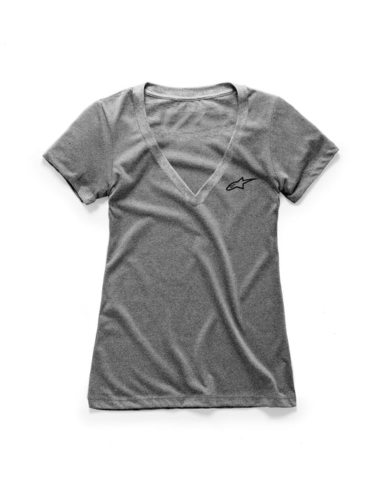 Alpinestars Women'S Ageless V-Neck Tee Grey Md 1W38-73000-1026-M