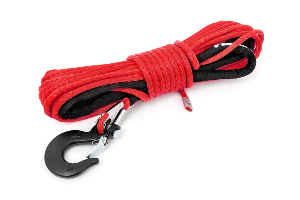 Rough Country Synthetic Rope 1/4 Inch 50 Ft Red RS161