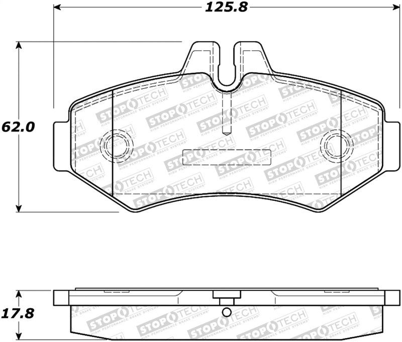 StopTech Street Brake Pads 308.0928